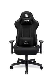 Fotel gamingowy IMBA Hunter materiałowy czarny - Fotele gamingowe - miniaturka - grafika 1