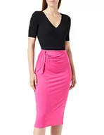 Spódnice - Vila Damska spódnica Viphoenix Midi Skirt Rock, różowy, XL - miniaturka - grafika 1