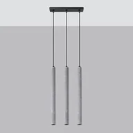 Lampy sufitowe - Pastelo lampa wisząca 3xG9 czarna/beton SL.1272 - miniaturka - grafika 1