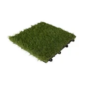 Podesty i deski tarasowe - Podest sztuczna trawa 30 x 30 cm zielony 6 sztuk - miniaturka - grafika 1