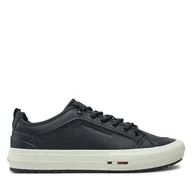 Sneakersy męskie - Sneakersy Tommy Hilfiger Th Hi Vulc Cleat Low Lth FM0FM05452 Granatowy - miniaturka - grafika 1