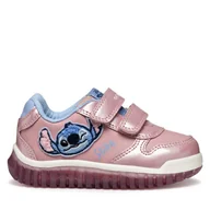 Buty dla dziewczynek - Sneakersy Geox B Lightyloo B5661B 000NF C8207 Różowy - miniaturka - grafika 1