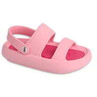Buty dla dziewczynek - Befado obuwie dziecięce - light pink/ dark pink 069X006 różowe - miniaturka - grafika 1