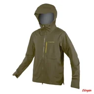 Kurtki rowerowe - Kurtka rowerowa wodoodporna Wasserdichte Jacker DkGrn/Grn - miniaturka - grafika 1