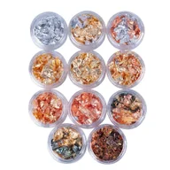 Ozdoby do paznokci - Pazłotko Cienka Folia Płatki Do Zdobień 3ML Nr 3 - miniaturka - grafika 1