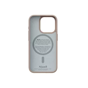 Njord byELEMENTS Fabric Etui z tkaniny do iPhone 15 Pro z MagSafe - Piaskowy róż - Etui i futerały do telefonów - miniaturka - grafika 3