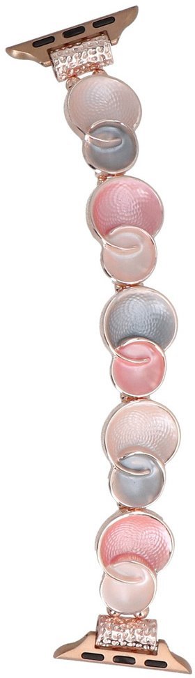 GlacierX bransoleta do smartwatcha Gleam Bubbles Stretch Bracelet Rose do Apple Watch 38/40/41mm Różowa