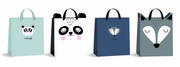 Opakowania i torebki na prezenty - Torebka upominkowa średnia z uszami BB Friends mix - miniaturka - grafika 1