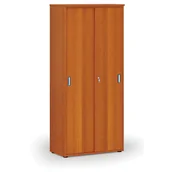 Szafy biurowe - Szafa z drzwiami przesuwnymi PRIMO WOOD, 1781 x 800 x 420 mm, wiśnia - miniaturka - grafika 1