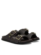 Klapki i japonki damskie - BOSS Klapki Freyah 50563359 Brązowy - miniaturka - grafika 1