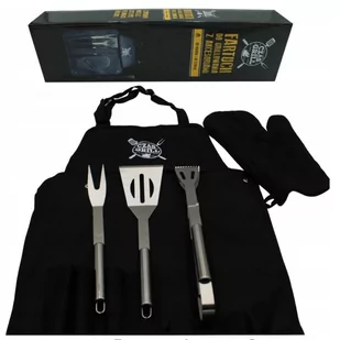 Fartuch Z Akcesoriami Do Grillowania Czas Na Grill - Akcesoria do grilla - miniaturka - grafika 1