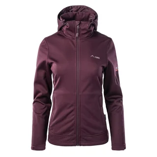 Damski Softshell ELBRUS IFARO WO'S POLARTEC M000141675 – Bordowy - Bluzy sportowe damskie - miniaturka - grafika 1