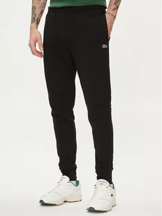 Lacoste Spodnie dresowe XH9624 Czarny Regular Fit - Spodnie sportowe męskie - miniaturka - grafika 1