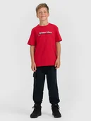 Spodnie i spodenki dla chłopców - 4F Spodnie dresowe joggery chłopięce - granatowe 164 (13-14 lat) - miniaturka - grafika 1