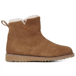 Botki damskie - Buty Emu Australia Beach Mini 2.0 Deluxe Wool Boot W13012CHES - brązowe - grafika 1