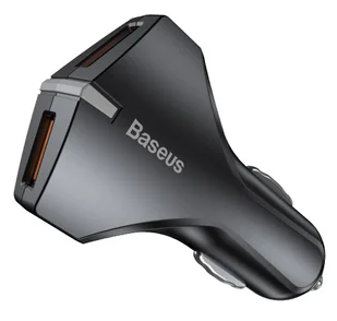 Baseus Small Rocket nowoczesna ładowarka samochodowa 2x USB QC 3.0 3A czarny (CCALL-RK01) - Ładowarki samochodowe - miniaturka - grafika 1