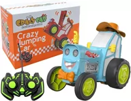 Zabawki zdalnie sterowane - Wesoły Tańczący Traktor na zdalne sterowanie NIEBIESKI - miniaturka - grafika 1