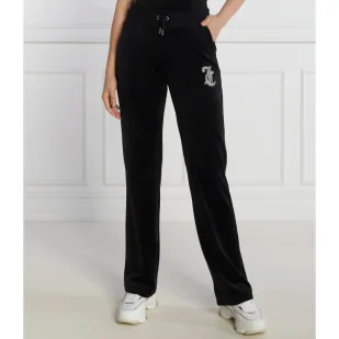 Juicy Couture Spodnie dresowe CAVIAR BEAD WESTERN DIAMANTE | Straight fit - Dresy damskie - miniaturka - grafika 1