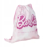 Torby szkolne - BARBIE MATTEL Worek szkolny na ramię na buty strój RÓŻOWY - miniaturka - grafika 1
