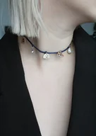 Naszyjniki - Granatowy choker DOGGY - miniaturka - grafika 1