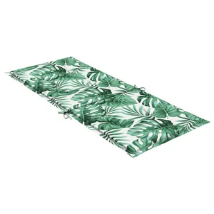 Poduszki na krzesła ogrodowe, 4 szt., wzór w liście, tkanina - Poduszki ogrodowe - miniaturka - grafika 6