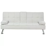 Sofy i kanapy - Sofa rozkładana beżowa ROXEN - miniaturka - grafika 1