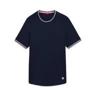 Koszulki sportowe męskie - Koszulka męska Wilson M Court Performance Crew Navy M - miniaturka - grafika 1