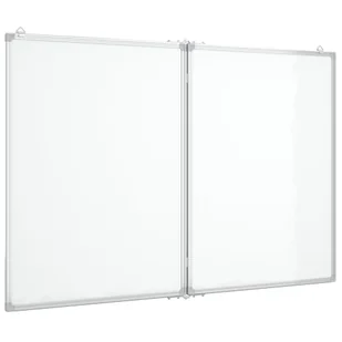 vidaXL Tablica magnetyczna, składana, 120x80x1,7 cm, aluminiowa - Tablice interaktywne - miniaturka - grafika 1