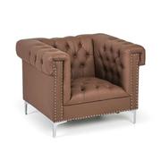 Fotele - Fotel RICK, brązowy - miniaturka - grafika 1