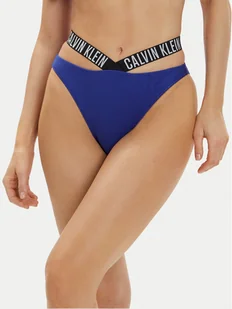 Calvin Klein Swimwear Dół od bikini KW0KW02391 Granatowy - Stroje kąpielowe - miniaturka - grafika 1