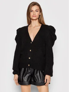 Vila Kardigan Prime 14069345 Czarny Relaxed Fit - Swetry damskie - miniaturka - grafika 1
