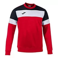 Bluzy męskie - Joma Bluza męska Crew Iv czerwony czerwony/czarny 6XS 101575.601 - miniaturka - grafika 1