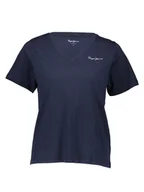 Koszulki i topy damskie - Pepe Jeans Koszulka w kolorze granatowym - miniaturka - grafika 1