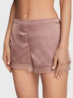 Piżamy damskie - Etam Szorty piżamowe Sentiment 6535083 Beżowy Regular Fit - miniaturka - grafika 1