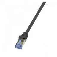 Patchcordy - LogiLink Kabel sieciowy CQ4063S CAT 7 S/FTP AWG 26/7 RJ45 3 m Czarny - miniaturka - grafika 1