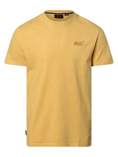 Koszulki męskie - Superdry - T-shirt męski, żółty - grafika 1