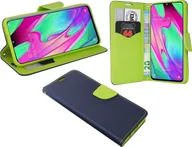 Etui i futerały do telefonów - Etui Book Case Fancy + 9H Szkło ochronne Etui na telefon komórkowy kompatybilne z Samsung Galaxy A52s 5G Niebiesko-zielony - miniaturka - grafika 1