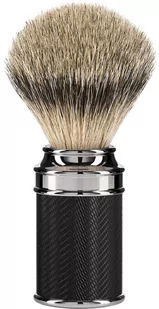 Muhle - Pędzel do golenia z włosiem borsuka silvertip czarny uchwyt TRADITIONAL (091M89 BLACK) - Pędzle do golenia - miniaturka - grafika 1