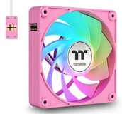 Wentylatory komputerowe - Thermaltake CL-F225-PL12PK-A system chłodzenia komputerów Obudowa komputera Chłodnica powietrza 12 cm Różowy 3 szt. CL-F225-PL12PK-A - miniaturka - grafika 1