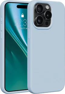 Etteri Nakładka Etteri Silicone Case do iPhone 15 Pro Max 6,7" jasnoniebieska - Etui i futerały do telefonów - miniaturka - grafika 1