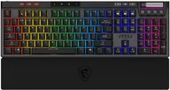 Klawiatury - KEYBOARD GAMING BLACK US/STRIKE PRO W SILENT US MSI - miniaturka - grafika 1