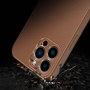 Dux Ducis Yolo etui iPhone 14 Pro elegancki pokrowiec ze skóry ekologicznej brązowy - Etui i futerały do telefonów - miniaturka - grafika 11