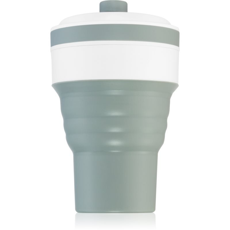 KidPro Collapsible Mug kubek ze słomką Grey 350 ml