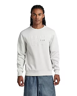 G-STAR RAW Męska bluza z długim rękawem, szara (Oyster Mushroom A971-D607), XL, szary (Oyster Mushroom A971-d607), XL - Bluzy męskie - miniaturka - grafika 1