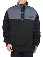 Bluzy męskie - Volcom Męska bluza polarowa She Crew, czarna, L, czarny, L - miniaturka - grafika 1