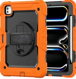 Etui do iPad Pro 12.9 Obrotowe 360 z Uchwytem i Podstawką Pomarańczowe - Etui do tabletów Etui do iPad Pro 12.9 Obrotowe 360 z Uchwytem i Podstawką Pomarańczowe - Etui do tabletów - miniaturka - grafika 1