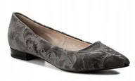 Baleriny - GINO ROSSI DAMSKIE BUTY BALERINY SZARE 36 3W1G3* - miniaturka - grafika 1