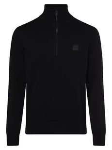 BOSS Orange - Sweter męski z dodatkiem kaszmiru  Kanobix, niebieski - Swetry męskie - miniaturka - grafika 1