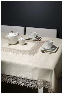 Mesa Witold Dynowiec Obrus MÓWISZ I MASZ, Gipiura 144, złoty, 140x350 cm - Obrusy i serwetki - miniaturka - grafika 1