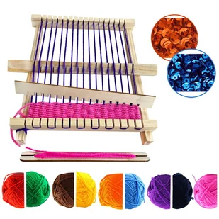 Krosno tkackie - tworzenie tkanin - Prace ręczne dla dzieci - miniaturka - grafika 1